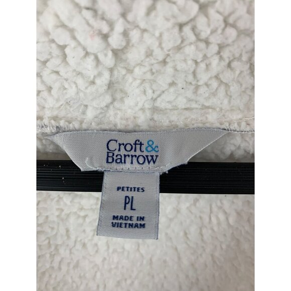 Croft & Barrow Womens Plaid Sherpa Jacket PL - Picture 6 of 7